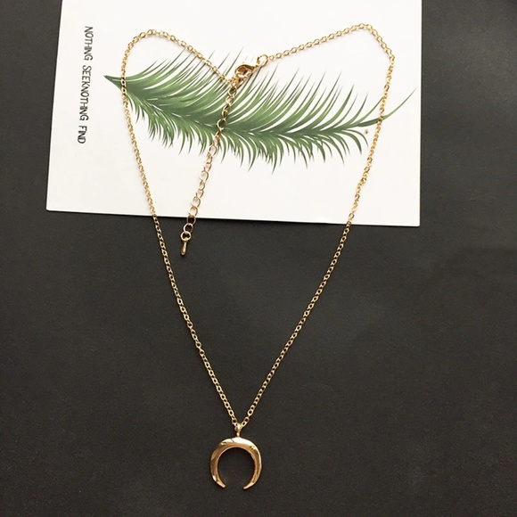 ❤️ 3/$30 Crescent Horn Moon Necklace - Picture 2 of 5